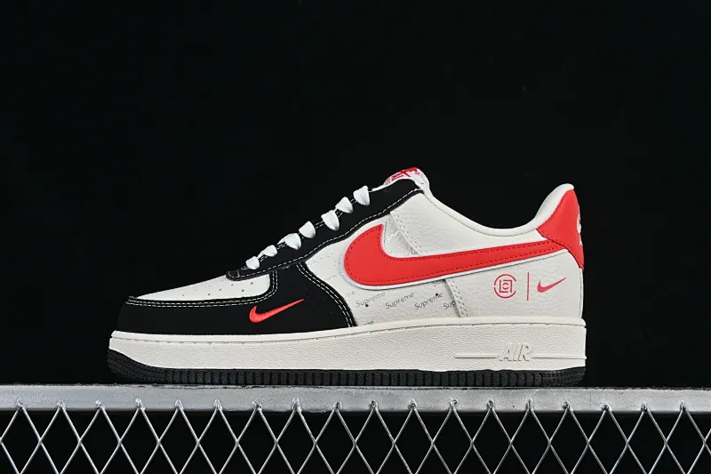 All categories Nk Air Force 1 Air Force series Nk Air Force 1 Low Air Force low-top Nike Air Force 1'07 Low black and red hook Air Force 1 low-top casual sneakers KB1688-001